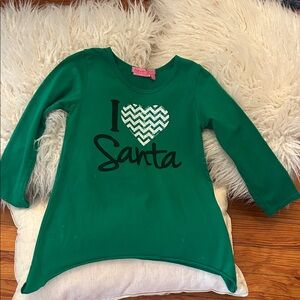 Haven girl green Santa' girl Shirt